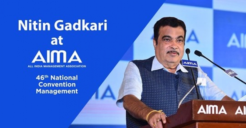 Addressing AIMAs 46th National Management Convention Shri Nitin Gadkari